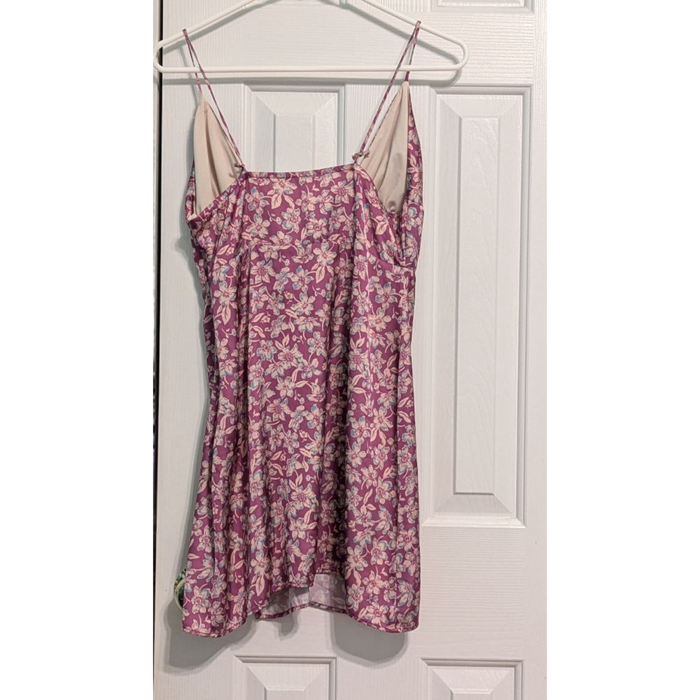 Women's Pull & Bear Dress, Size M, Purple Floral - Picture 4 of 4